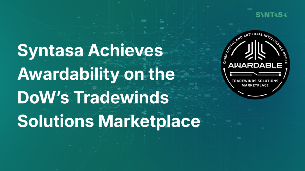 Syntasa Awardable by DoW Tradewinds Marketplace